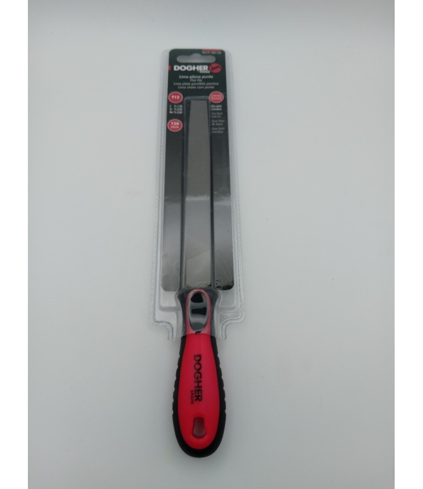 LIMA PLANA PUNTA ENTREFINO M/BIMAT 150MM | Herrajes HE