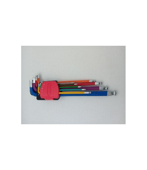 JUEGO LLAVES MACHO COLORES HEX RED.XL 9 PZAS 1.5-10 | Herrajes HE