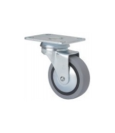 RUEDA 1-0190 GIR GOMA GRIS | Herrajes HE