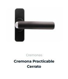 CREMONA CERRATO PRATICABLE NEGRO | Herrajes HE