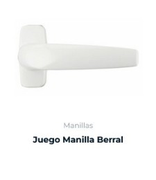 MANIVELA RECUPERABLE BERRAL BLANCA | Herrajes HE