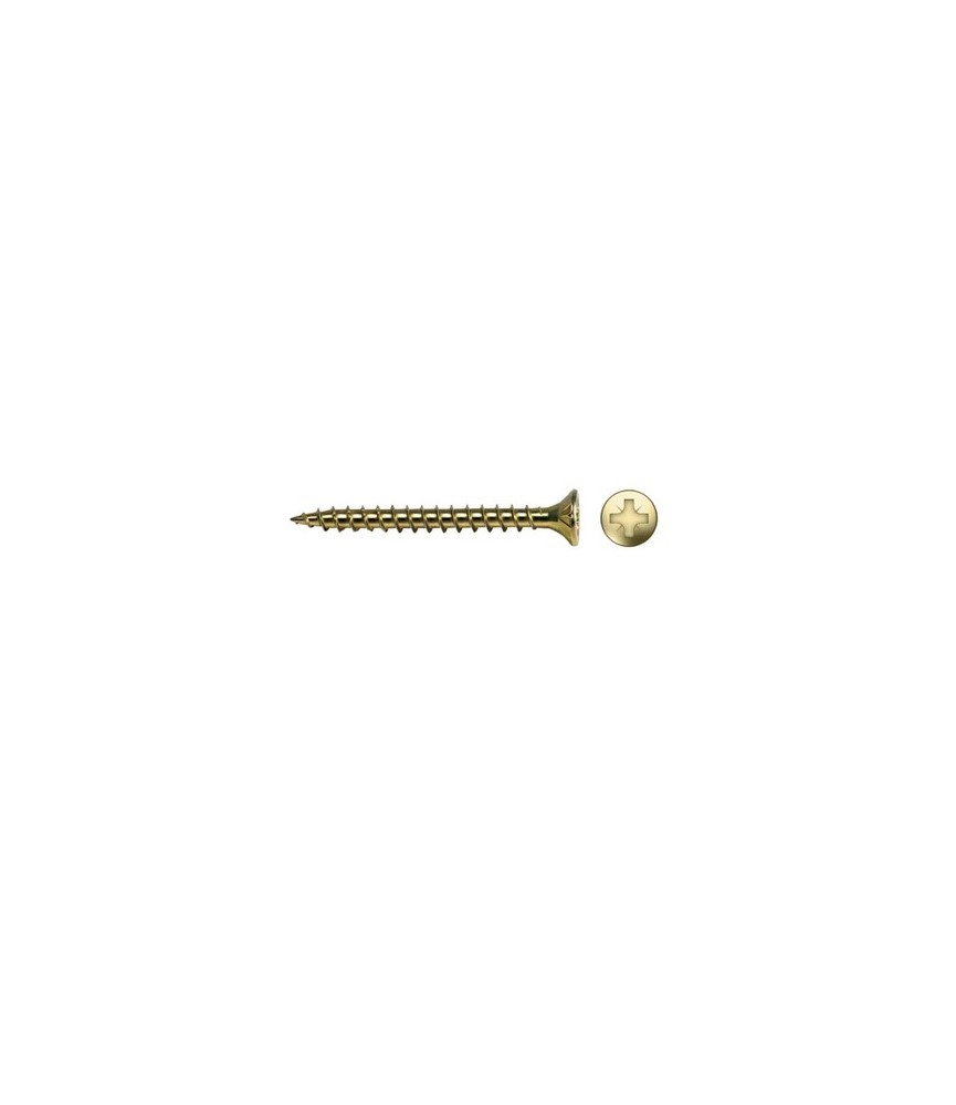TORNILLO R/MADERA CAB. AVELLANADA DIN VLOX 5X40 BICROMATADO