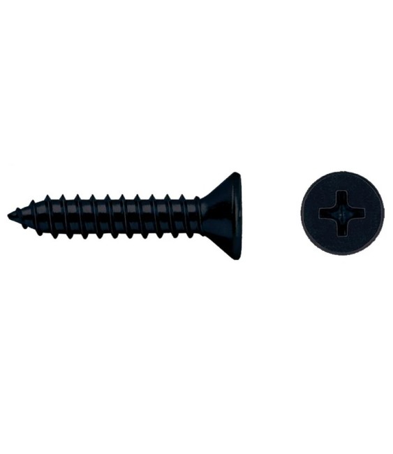 TORNILLO R/CHAPA CAB. AVELLANADA DIN 7982 4.2X13 NEGRO