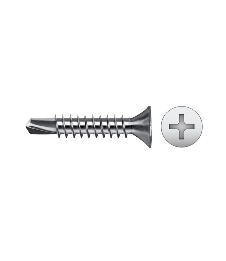 TORNILLO P/BROCA CAB. AVELLANADA DIN 7504P 3.5X25 NEGRO