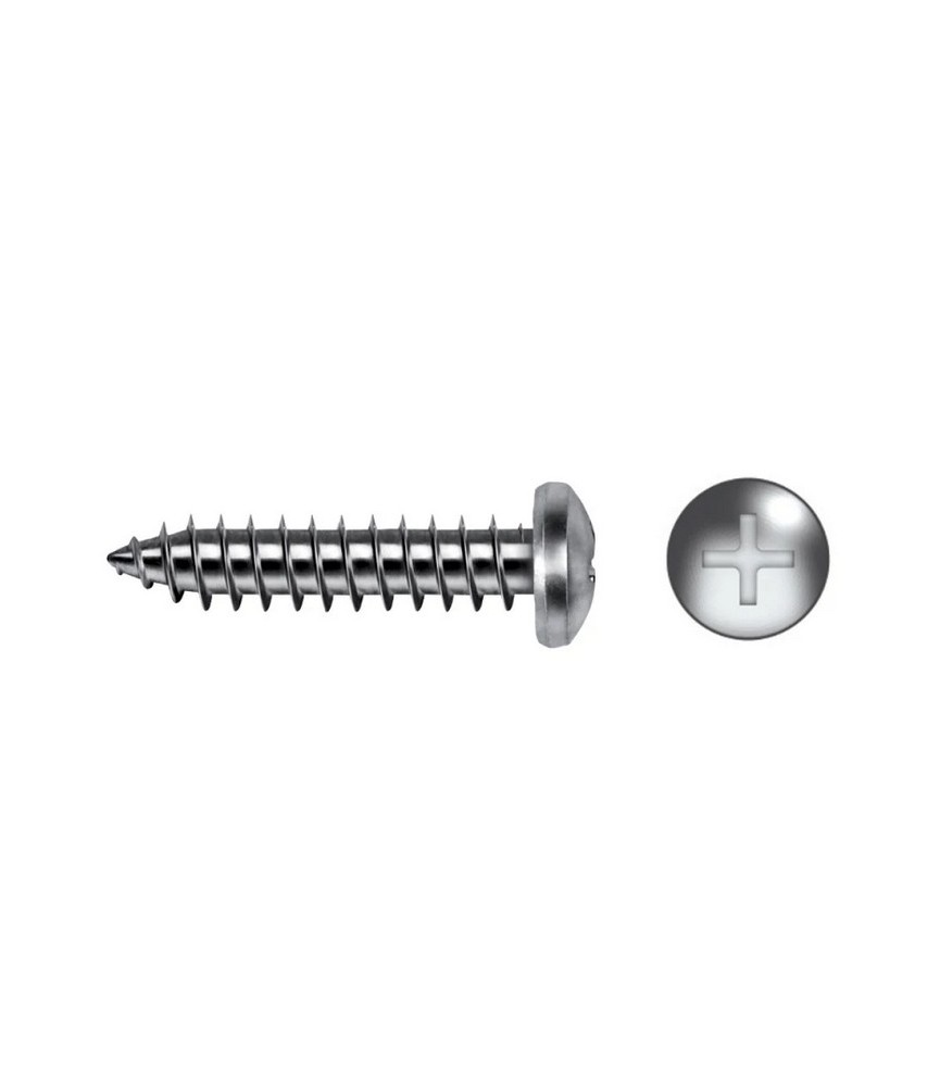 TORNILLO R/CHAPA CAB. ALOMADA DIN 7981 3.5X38 NEGRO