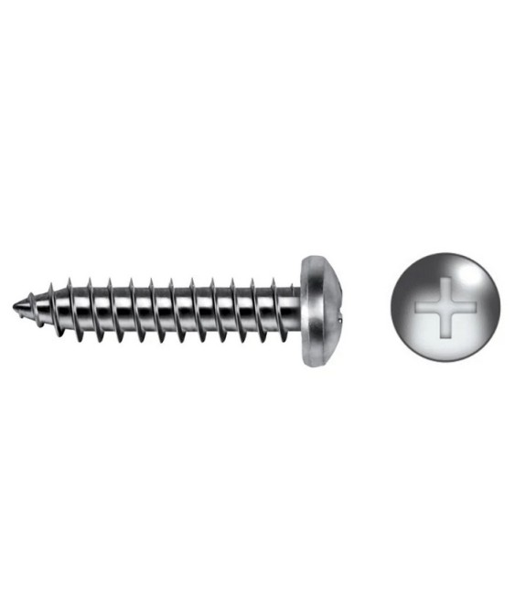 TORNILLO R/CHAPA CAB. ALOMADA DIN 7981 3.5X38 NEGRO