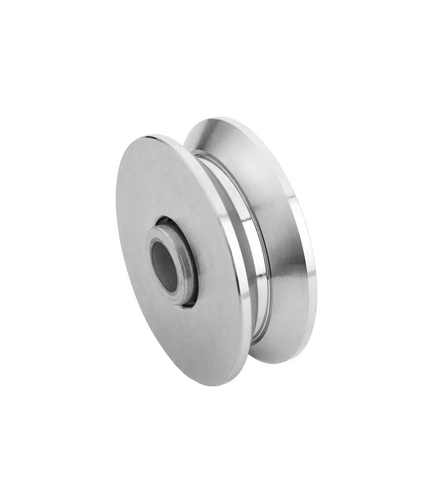 POLEA DE 100 ANGULO INOX