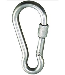 MOSQUETON BOMBERO C/SEGURO 120mm