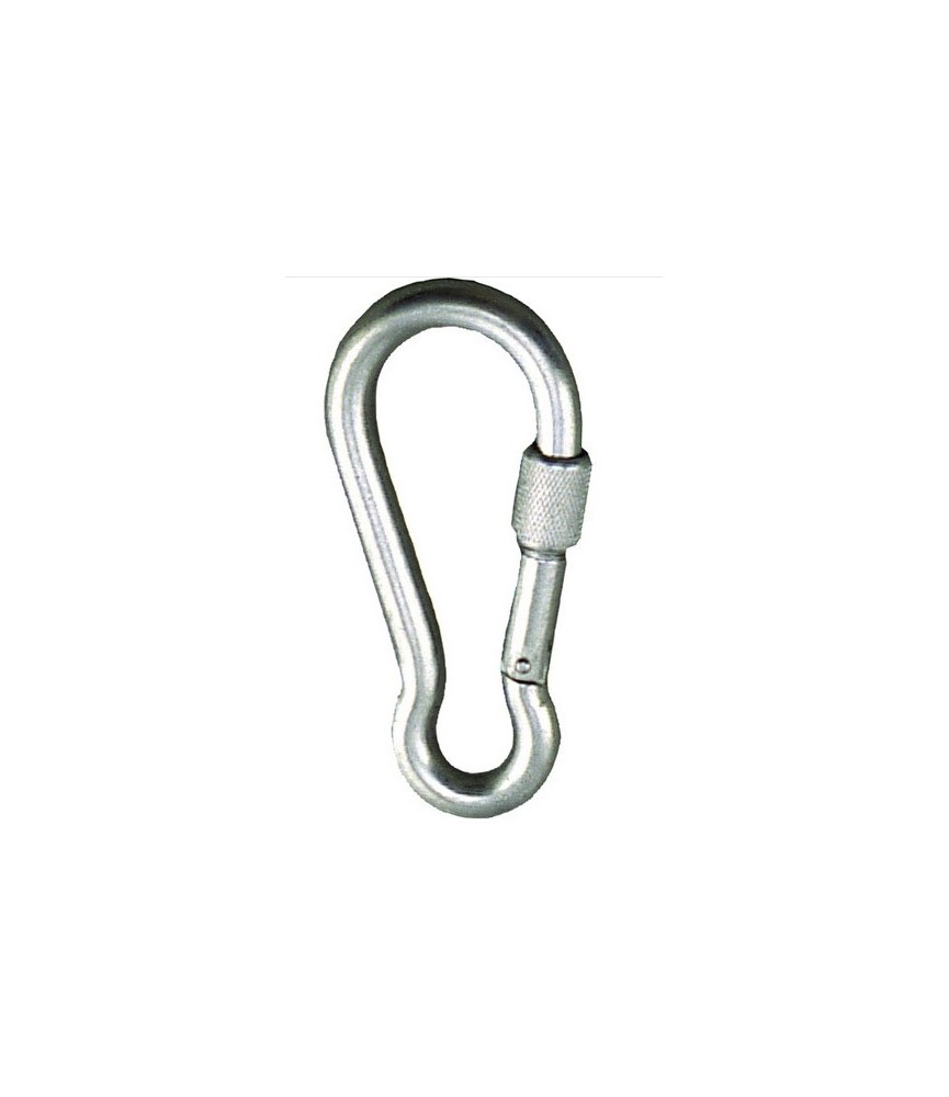MOSQUETON BOMBERO C/SEGURO 120mm