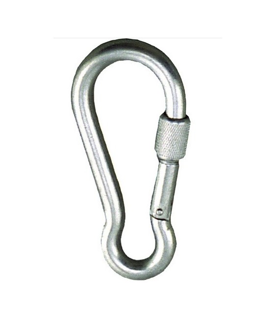 MOSQUETON BOMBERO C/SEGURO 120mm