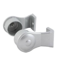 JUEGO SOPORTE TIRADOR REDONDO 40-50 PLATA | Herrajes HE