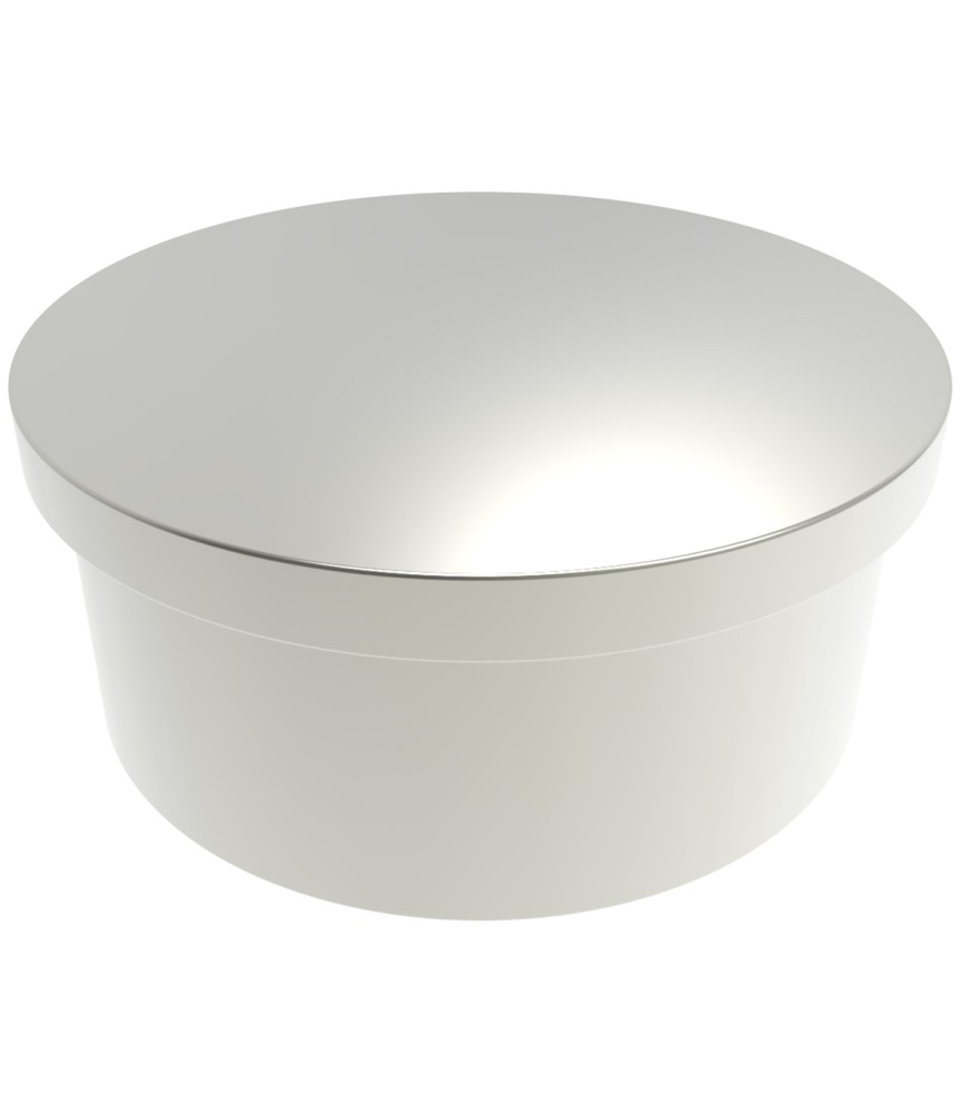 TAPA TUBO TIRADOR APOLO RED.40 PLATA