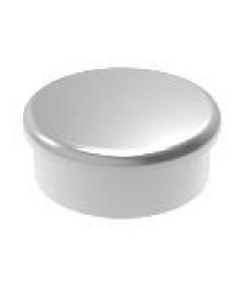 TAPA TUBO TIRADOR APOLO RED.40 PLATA | Herrajes HE