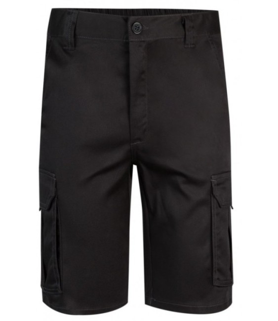 BERMUDA STRETCH MULTIBOLSILLOS NEGRO