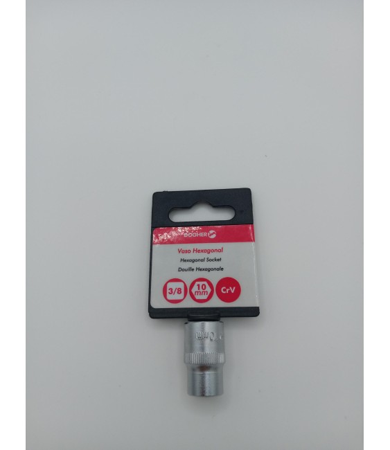 VASO HEXAGONAL 3/8 CrV 10MM