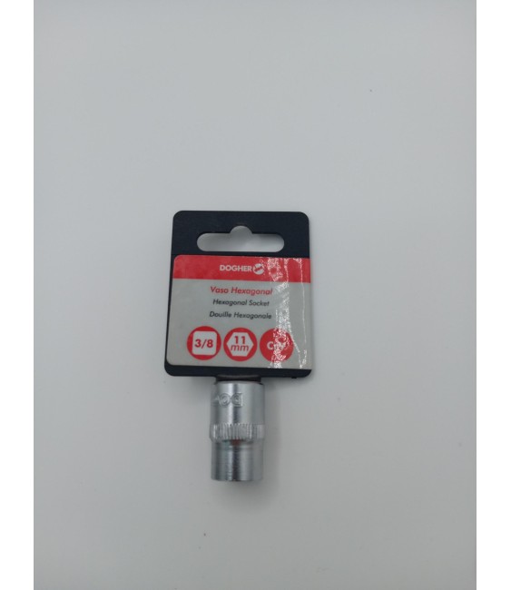 VASO HEXAGONAL 3/8 CrV 11MM