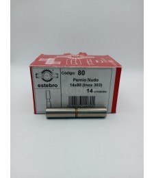 PERNIO TORNEADO 14X80 INOX