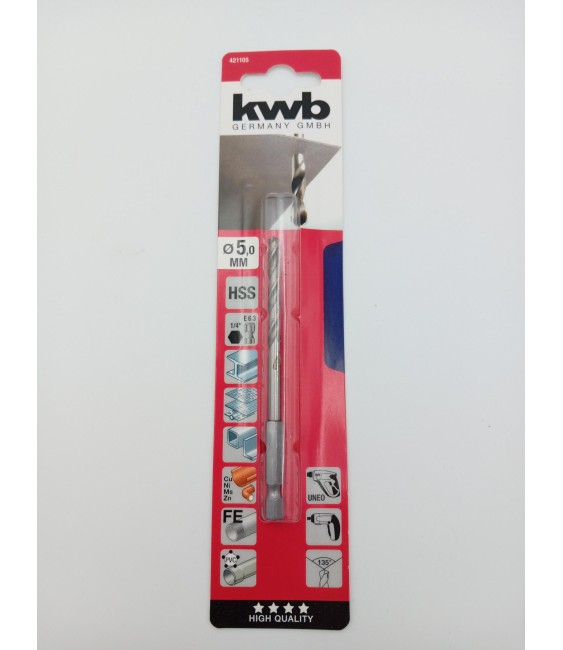 EINHELL BROCA HSS HEXAGONAL 5 MM