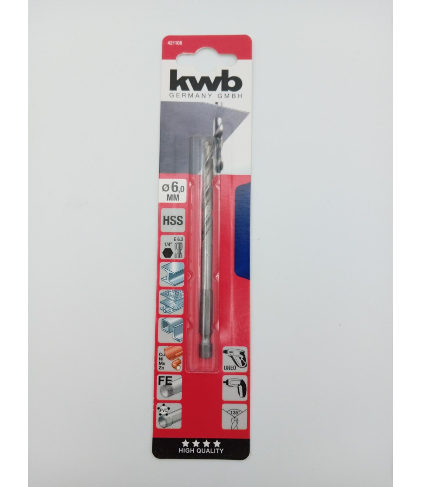 EINHELL BROCA HSS HEXAGONAL 6 MM