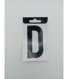LETRA VINILO 8CM NEGRO "D"