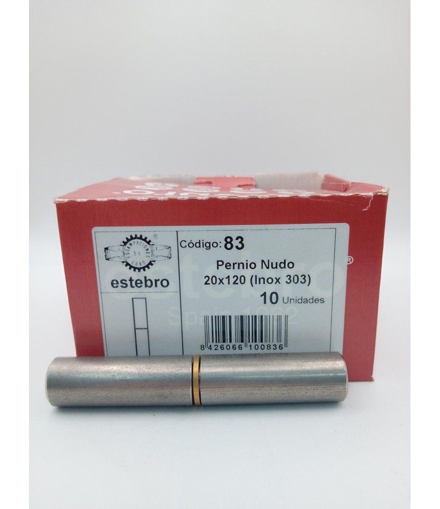 PERNIO TORNEADO 20X120 INOX REF:83