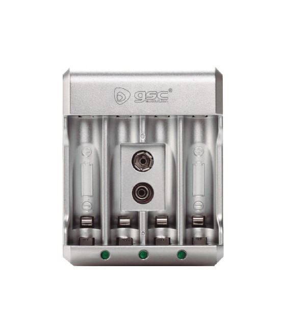 CARGADOR GSC PILAS RECARGABLES AA/AAA/9V