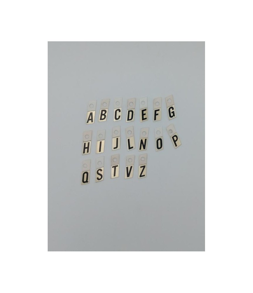 LETRAS NUMEROS SIGNOS 5/8 16X10 ORO/NEGRO