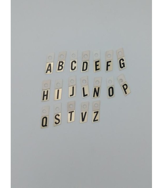 LETRAS NUMEROS SIGNOS 5/8 16X10 ORO/NEGRO