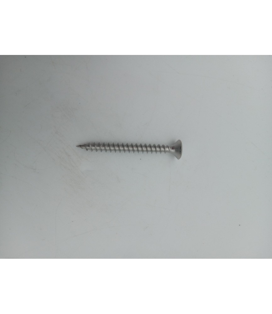 TORNILLO R/MADERA CAB. AVELLANADA DIN 7505A 5X80 INOX A2