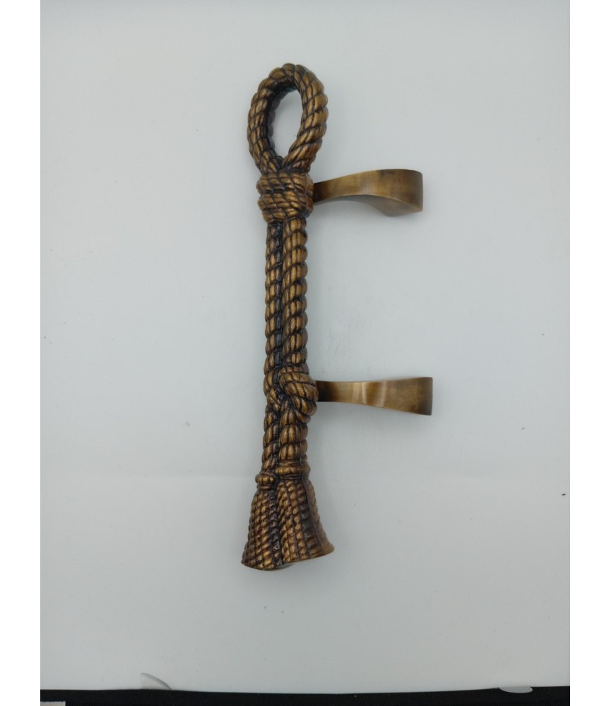 TIRADOR METAL CUERDA 250 MM DESPLAZADO PATINADO REF.1119-A