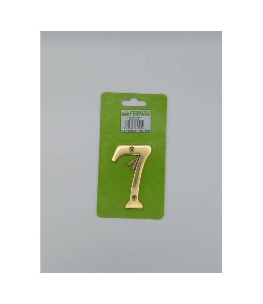 NUMERO LATON Nº7 8CMS