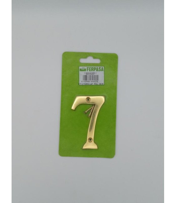 NUMERO LATON Nº7 8CMS