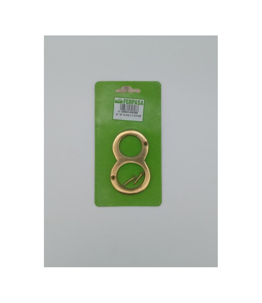 NUMERO LATON Nº8 8CM