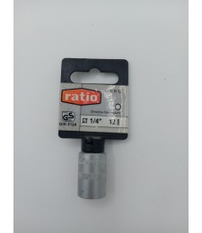 LLAVE VASO 1/4" 12MM RATIO