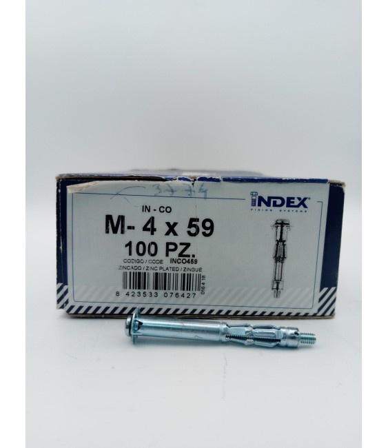 ANCLAJE INDEMOLL IN-CO TORNILLO ZINCADO 4X67