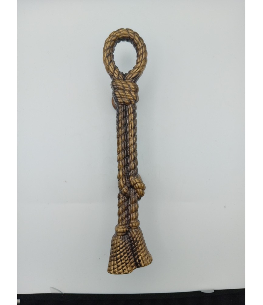 TIRADOR METAL CUERDA 250MM RECTO PATINADO RF.1119-PT