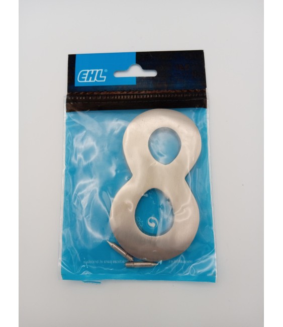 NUMERO 8 COLOR PLATA ALMA