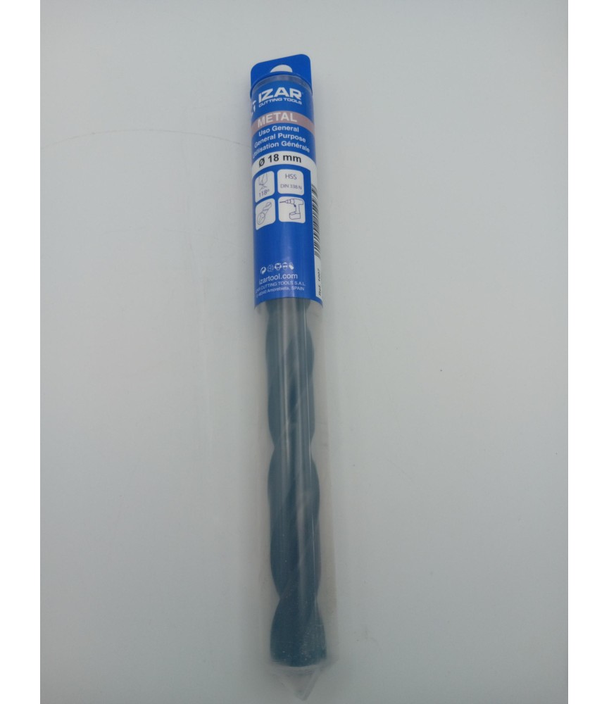 BROCA ACERO RAPIDO HIERRO Nº18 REBAJADO