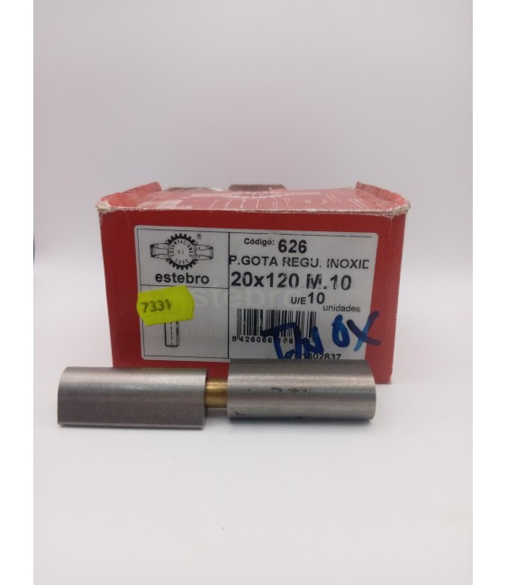 PERNIO GOTA REGULABLE 20X120 INOX 316 RF.626