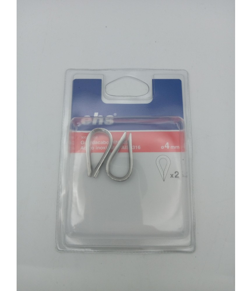 BLISTER GUARDACABOS INOX P/CABLE 4mm