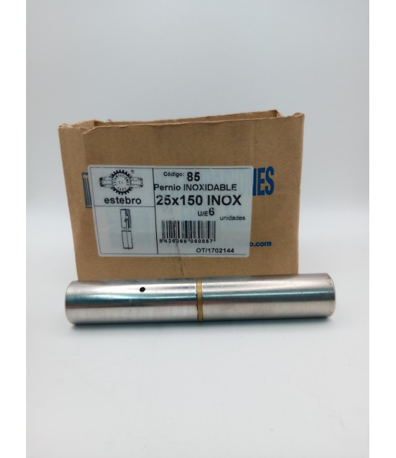 PERNIO NUDO C/ARANDELA 25X150 INOX 303 REF-85