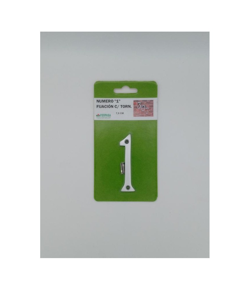 NUMERO 1 NQ 7.5 CM C/TORN.