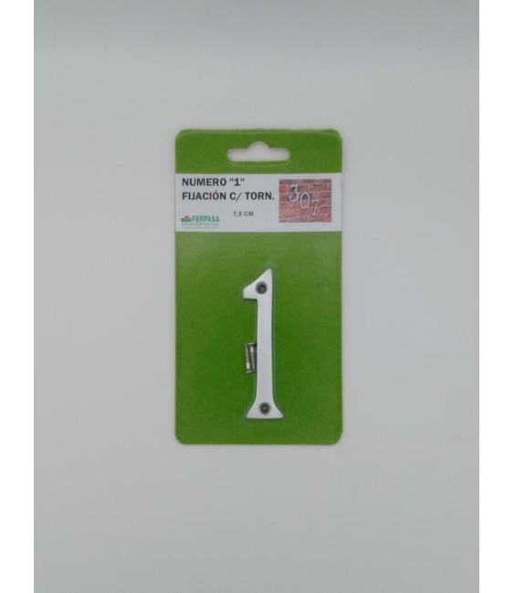 NUMERO 1 NQ 7.5 CM C/TORN.