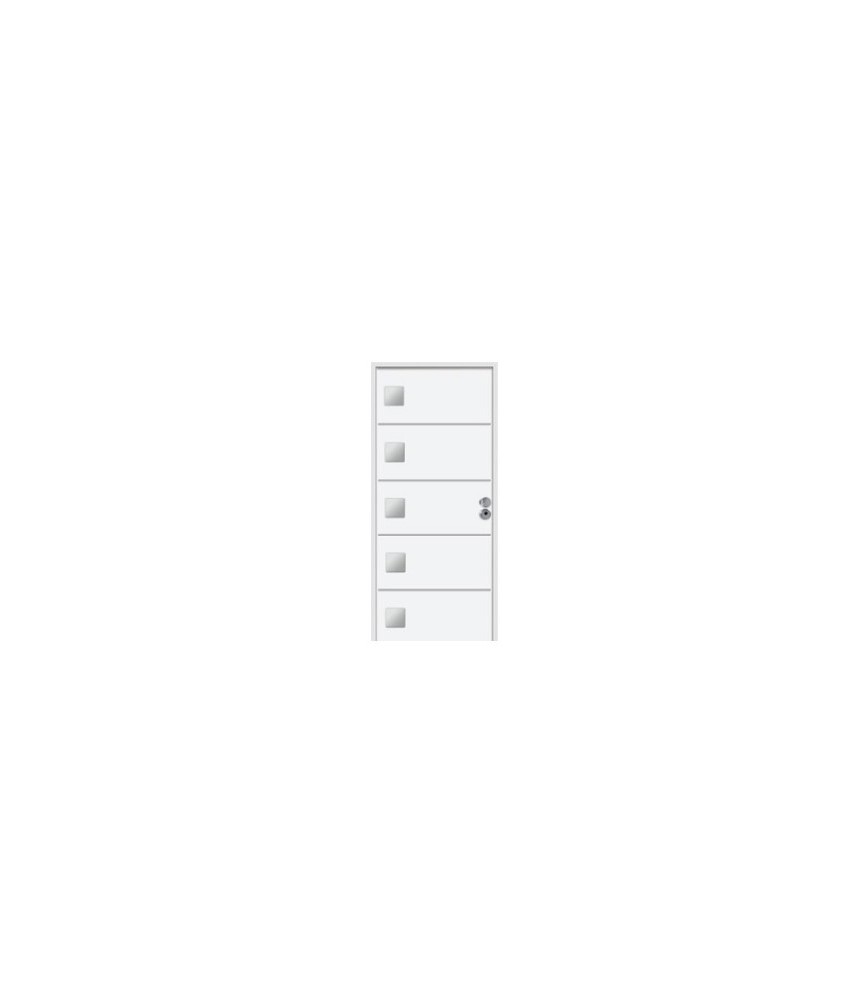 PUERTA 80 MOD.ACUARIO 3P IZDA. BLANCA