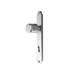 JUEGO POMO ALUMINIO PLACA 85mm L/NEGRO