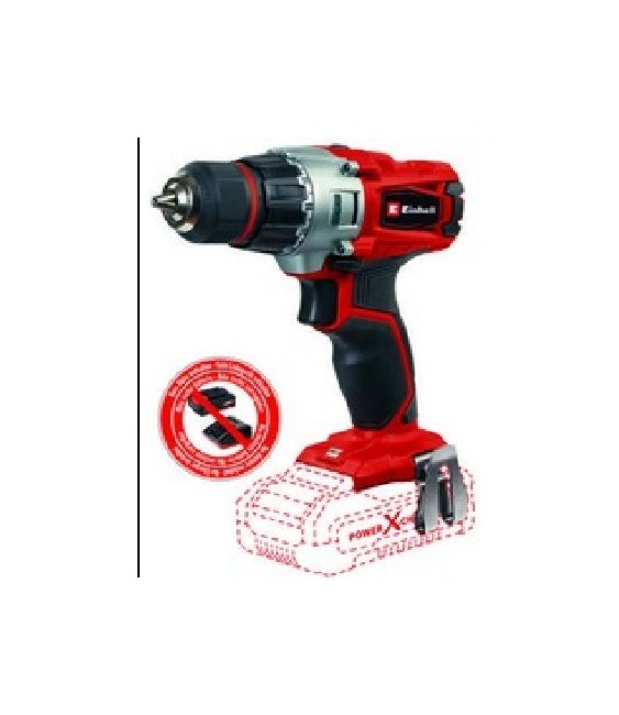 EINHELL TALADRO INALAMBRICO TE-CD 18/2 LI SOLO RF: 4513833 | Herrajes HE