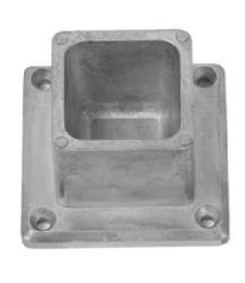 BASE ALUMINIO 80X80 BLANCO