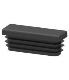 TAPA PLASTICO 40X25mm NEGRO