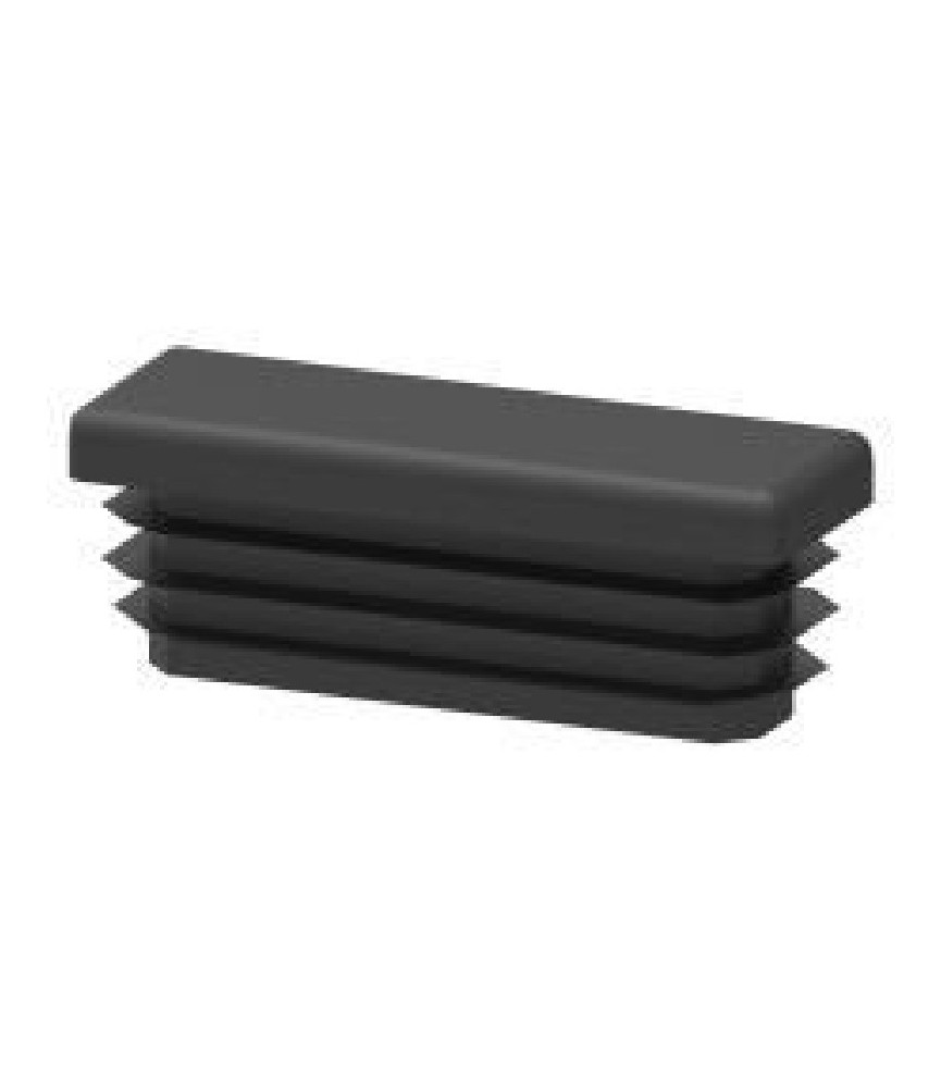 TAPA PLASTICO 40X25mm NEGRO