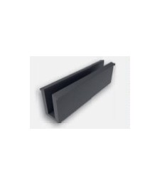 U DE PLASTICO NEGRO PARA CRISTAL 4 + 4